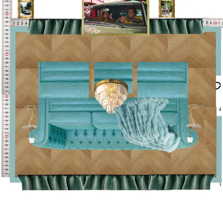 Cinema Teal Colour Drench Interior Design Mood Board by dl2407 on Style Sourcebook
