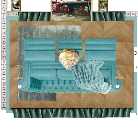 Cinema Teal Colour Drench Interior Design Mood Board by dl2407 on Style Sourcebook