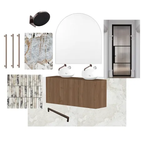 Modern Mediterranean Ensuite Interior Design Mood Board by MH Interiors on Style Sourcebook