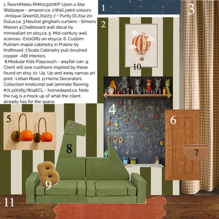 sampleboard boyss room Interior Design Mood Board by House of Flow
