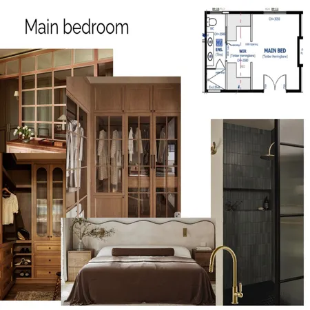 Main Bedroom Interior Design Mood Board by SamanthaEberhart