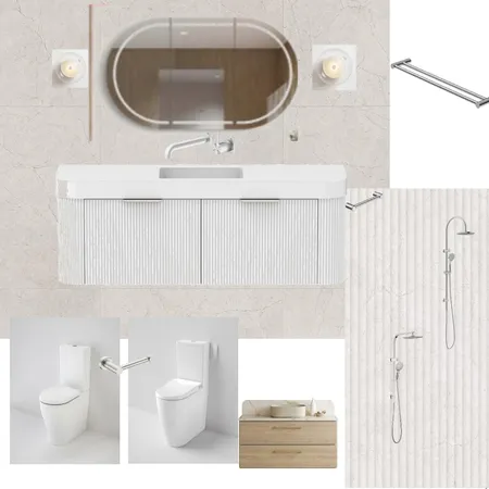 Bathroom ensuite option 2 Interior Design Mood Board by retallis