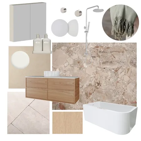 Cardiff Main Bathroom Interior Design Mood Board by Muse Built on Style Sourcebook