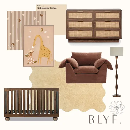 Starry Nursery v4 Interior Design Mood Board by Lauren166