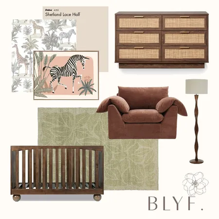 Safari nursery v2 Interior Design Mood Board by Lauren166