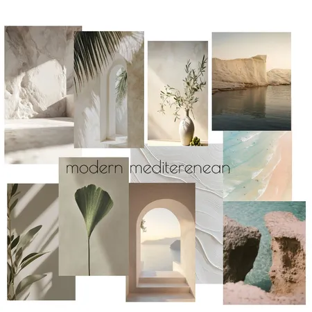 modern mediterranean Interior Design Mood Board by jenniferandri