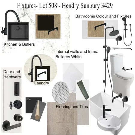 Hendry Drive, Sunbury 3429 Interior Design Mood Board by Sorisso71