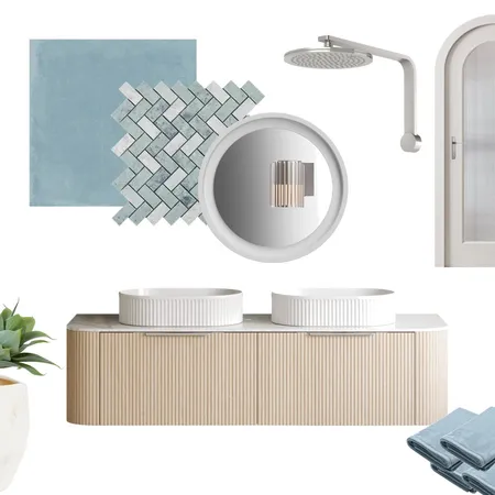 Coastal Bathroom Interior Design Mood Board by Moodblogs