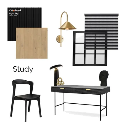 Study Moodboard Interior Design Mood Board by Studio7 Stylings on Style Sourcebook