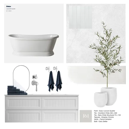 Armidale Bathroom Ensuite Interior Design Mood Board by wovenoak on Style Sourcebook