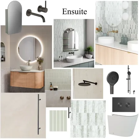 Emma & Craig Ensuite Interior Design Mood Board by JJID Interiors