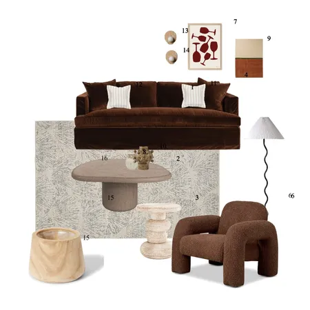 Furniture Collage - Brown Interior Design Mood Board by bonnie.tanhl on Style Sourcebook