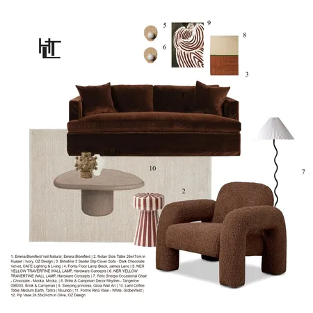 Furniture Collage - Brown Interior Design Mood Board by bonnie.tanhl on Style Sourcebook