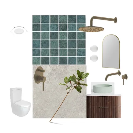 Ensuite Interior Design Mood Board by NookNest Pty Ltd on Style Sourcebook