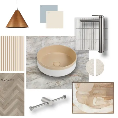 Peach Fuzz Basin Styling Interior Design Mood Board by Aquaperla on Style Sourcebook
