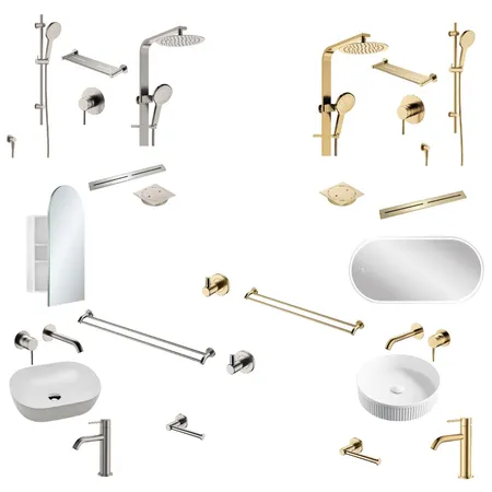 Ensuite Selections Interior Design Mood Board by IIDR Interior Design