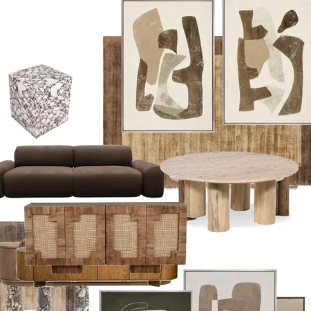 Brown living Interior Design Mood Board by BLYF Interiors on Style Sourcebook