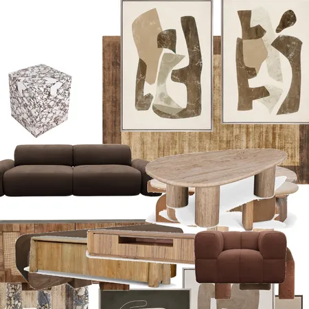 Brown living Interior Design Mood Board by BLYF Interiors on Style Sourcebook
