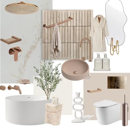 Project Dune Guest Ensuite - Downstairs Interior Design Mood Board by Styled by Sarah on Style Sourcebook