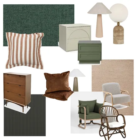 Jill -Main bedroom Interior Design Mood Board by robbiecaracreative@gmail.com on Style Sourcebook