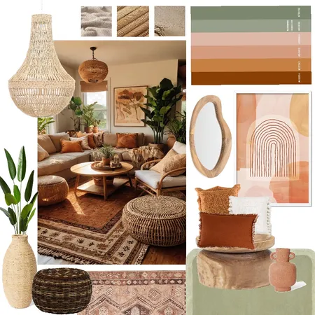 Boho mood board Interior Design Mood Board by Bayleamiekus on Style Sourcebook