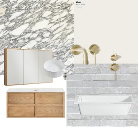 Main Bathroom Interior Design Mood Board by Makiah Pippen