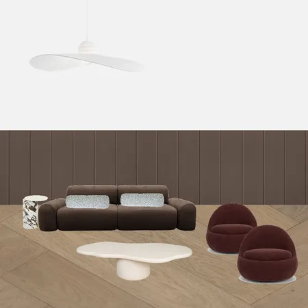 Brown, blue + burgundy Interior Design Mood Board by Haven Style Studio
