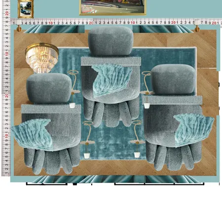 Cinema Blue Colour Drench Interior Design Mood Board by dl2407 on Style Sourcebook