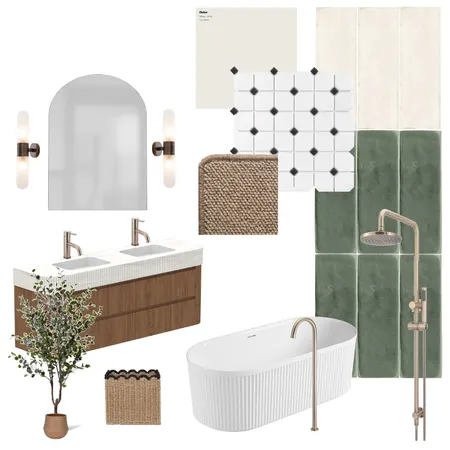 Rosewood.- Ensuite Bathroom Interior Design Mood Board by Brianne.marie.gisele
