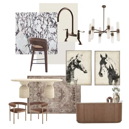 Minimal Elegance Kitchen Interior Design Mood Board by BLYF Interiors