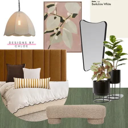 Autumn bedroom Interior Design Mood Board by Designs by Chloe