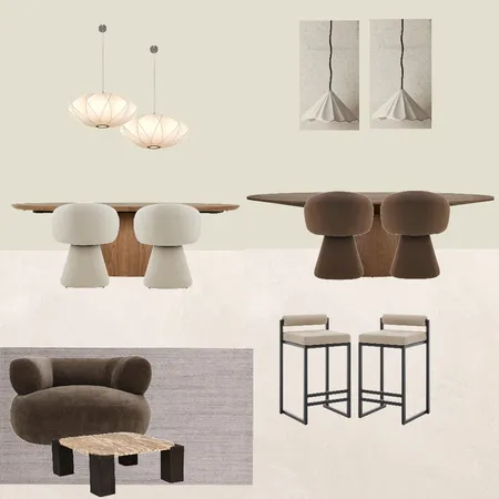 Dinning table Interior Design Mood Board by Anassa Vass