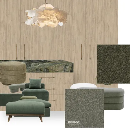 Wardrobe - Warm Wood Interior Design Mood Board by Carley Design Studio