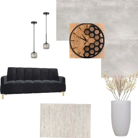 Warm modern living room Interior Design Mood Board by Nillamagz