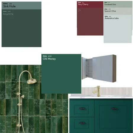 Lume Green Bathroom Interior Design Mood Board by therealchao@gmail.com