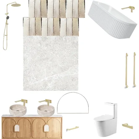 Bathroom design 2 with layout Interior Design Mood Board by paigananderson@hotmail.com