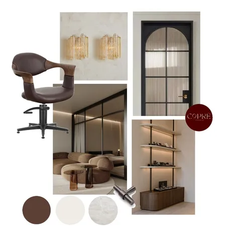 Mocha Muse Salon Interior Design Mood Board by COPRÈ INTERIORS on Style Sourcebook