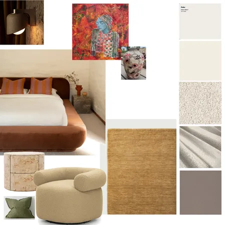 Module 9 - Part A - Master Bedroom Interior Design Mood Board by kyliemichellebarker
