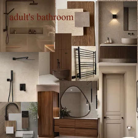 adult's bathroom Interior Design Mood Board by nefelhxnt on Style Sourcebook