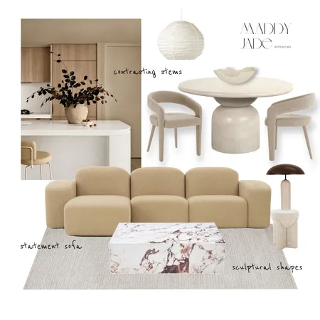 Personal Living/Kitchen/Dining Interior Design Mood Board by Maddy Jade Interiors on Style Sourcebook