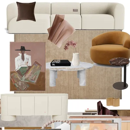 Living area king living rug accent chair and side goblewest buffet marcia Interior Design Mood Board by Efi Papasavva on Style Sourcebook