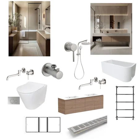PARR - Main Bathroom (Upstairs) Interior Design Mood Board by OuterSpace Living on Style Sourcebook