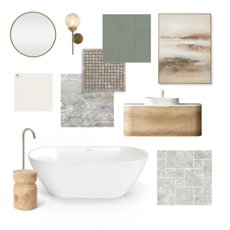 Spa Bathroom Interior Design Mood Board by Bella Living on Style Sourcebook