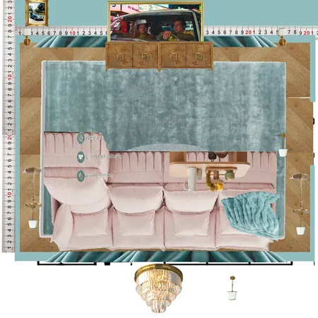 Cinema Blue Colour Drench Interior Design Mood Board by dl2407 on Style Sourcebook