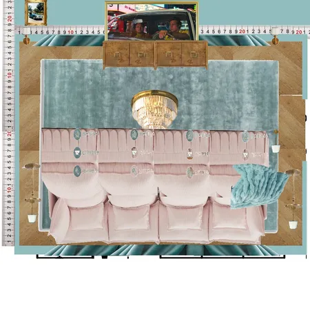 Cinema Blue Colour Drench Interior Design Mood Board by dl2407 on Style Sourcebook