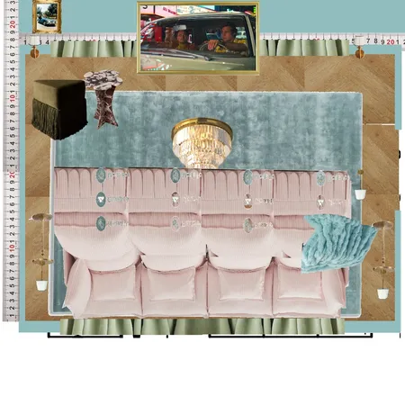 Cinema Blue Colour Drench Interior Design Mood Board by dl2407 on Style Sourcebook