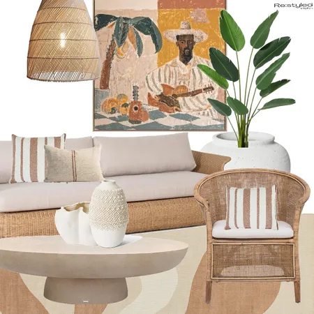 Modern Coastal Alfresco Living Sorrento Interior Design Mood Board by Restyled Interiors