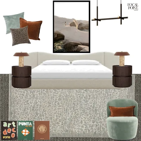 Seafoam Sculpted Bedroom Interior Design Mood Board by Focal Point Interior Design