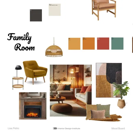 Family Room 11 Interior Design Mood Board by Lisa P