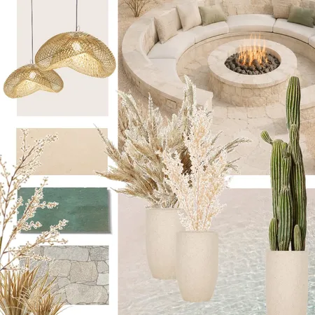 Jardin de arena Interior Design Mood Board by athina.fms